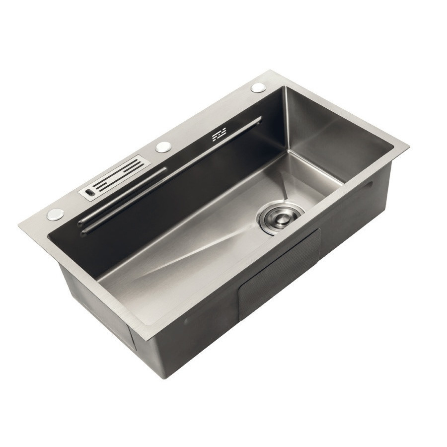 Мойка Mixxus Premium MH7545-SET-05 NANO-SILVER (3.0/0.8) комплект (нержавейка) (MX9634) Киев - изображение 2