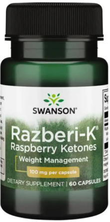 Малиновые кетоны Swanson Razberi-K Raspberry Ketones 100mg 60 капс Киев