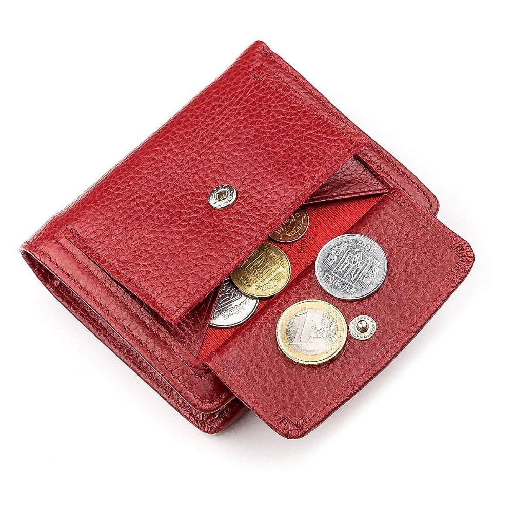 Кошелек женский ST Leather 18499 (ST415) небольшой Красный Киев - изображение 7
