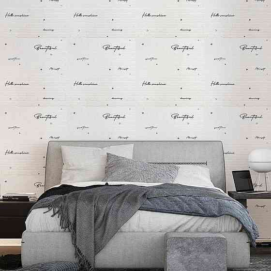 Панель стеновая 3D 700х700х4мм Надпись с серебром SW-00001980 Днепр