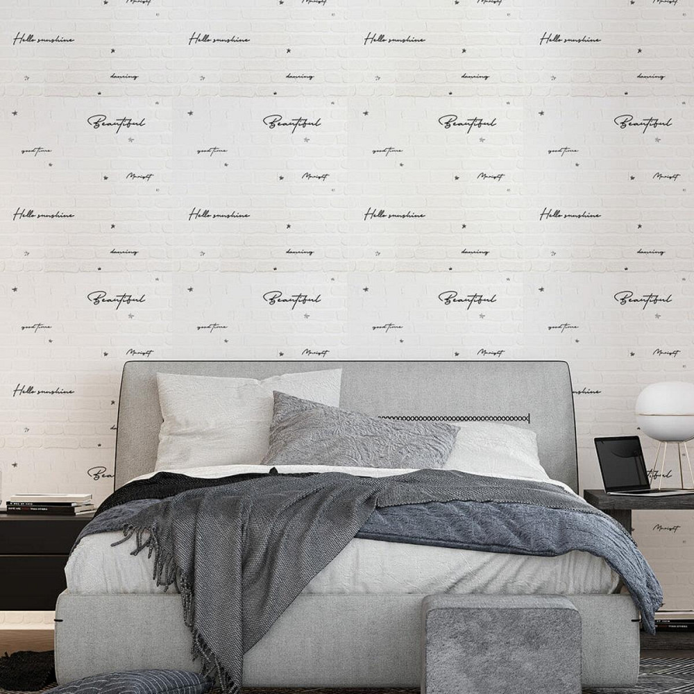 Панель стеновая 3D 700х700х4мм Надпись с серебром SW-00001980 Днепр - изображение 5