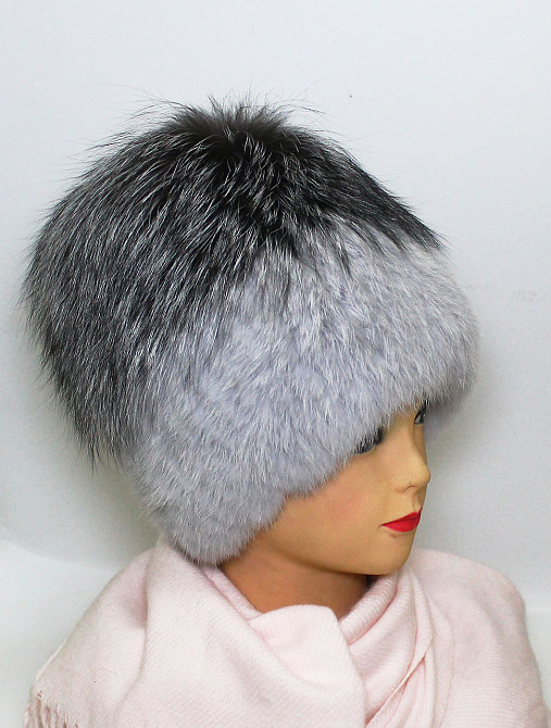 Шапка хутряна жіноча Ніка Світло-сірий Харків - фото 3