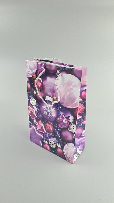 Новогодние пакеты для подарков, средний 17x26x8-034 (12 шт) Харьков - изображение 3