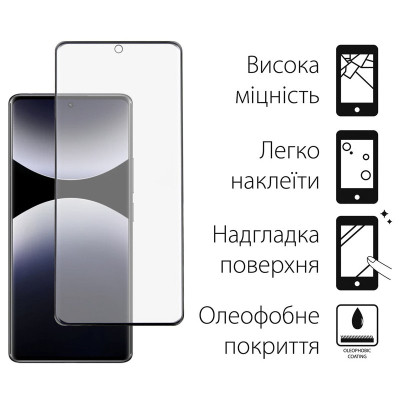Чохол до мобільного телефона Dengos Kit Xiaomi Redmi Note 14 Pro case Matte + glass (Black) (DG-KM-128) Вінниця - фото 3