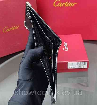 Мужское брендовое портмоне Cartier (1026) Киев