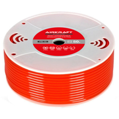 Пневматичний шланг Airkraft армований поліуретановий у бухті 50м 6,5*10мм (PR10) Вінниця - фото 1