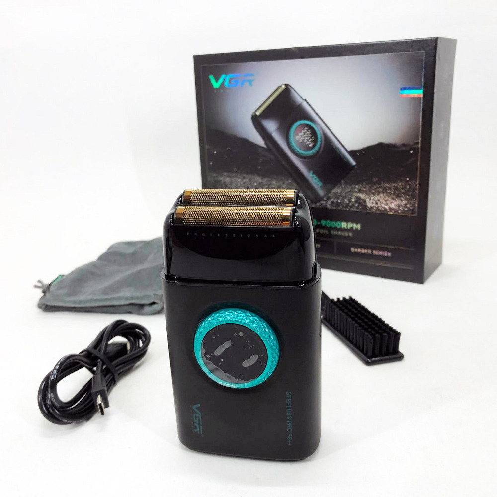 Вологостійка електрична бритва VGR V-377, Професійний шейвер-електробритва, Електробритва для бороди HM-55 Львів - фото 19