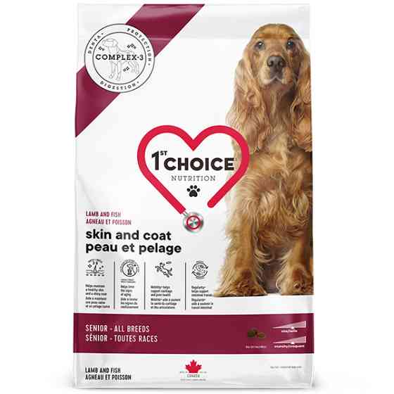1st Choice Senior Skin and Coat Lamb&Fish ФЕСТ ЧОЙС СЕНЬЙОР ЯГНЯ РИБА сухий суперпреміум корм для літніх собак усіх порід Київ