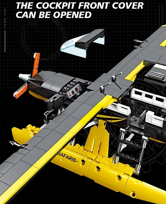 Конструктор детский водный самолет CESSNA208 амфибия 738шт блоков LEGO. Харьков - изображение 2