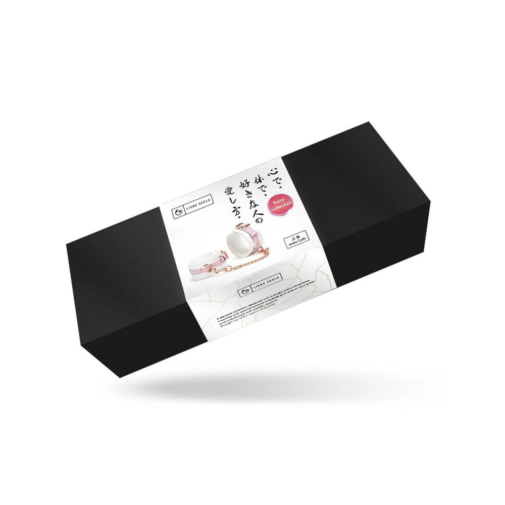 Поножі Liebe Seele White & Pink Fairy Leather Ankle Cuffs Sex Aura Київ - фото 2