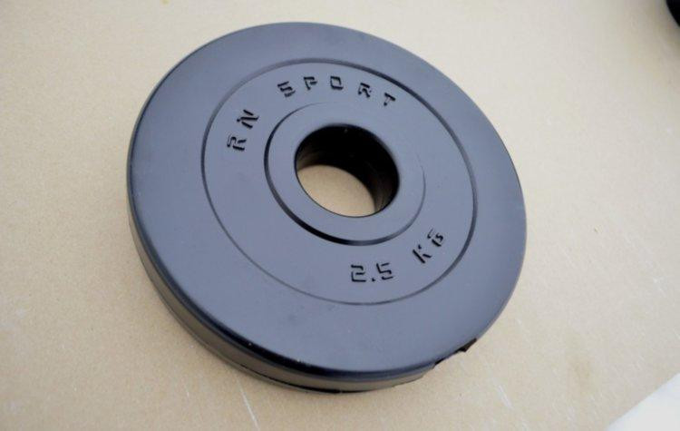 Диск композитний на олімпійський гриф 2.5 кг 51 мм Гантелі, гирі, штанги і диски з АВС покриттям Київ - фото 3