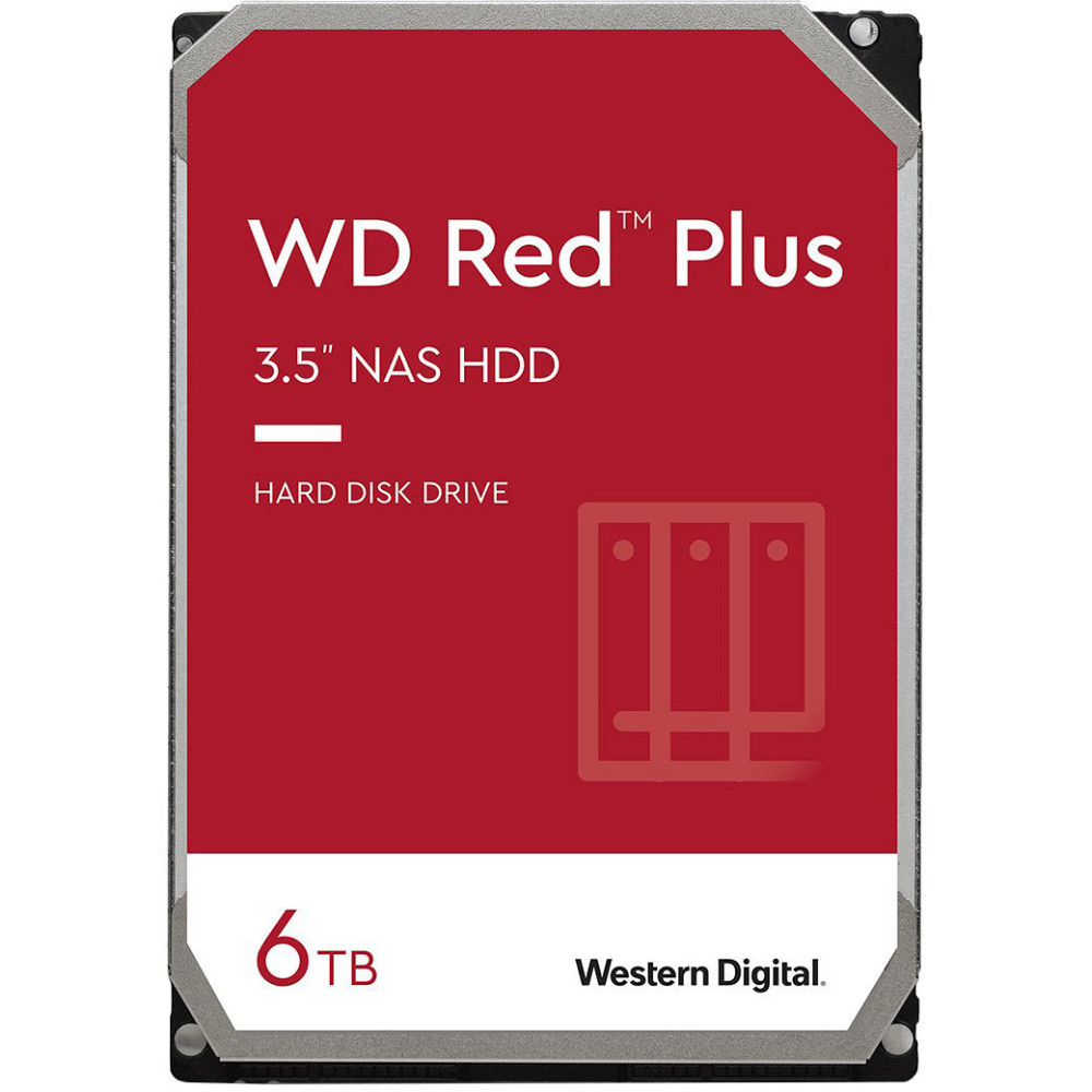 Накопичувач HDD SATA 6.0 TB WD Red Plus 5400 rpm 256 MB (WD60EFPX) 3.5" Харків - фото 1