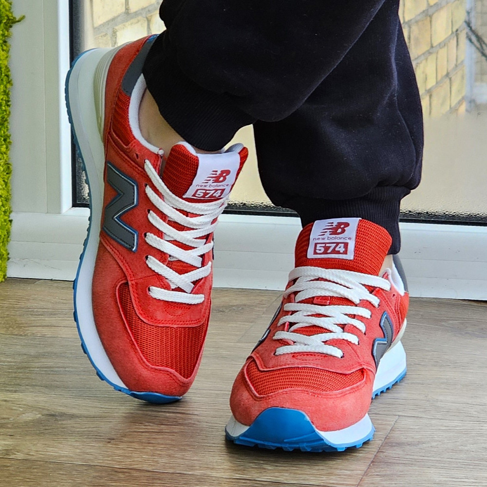 Мужские Кроссовки New Balance 574 Красные Нью Баланс (размеры: 41,43,45) Видео Обзор Днепр - изображение 7