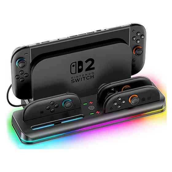 Зарядна станція Switch 2 підставка RGB OIVO VG-SW205B Київ