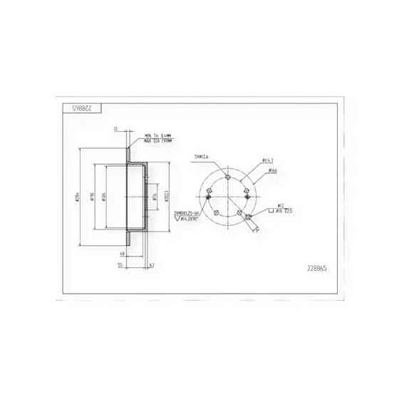 Диск Hyundai Santa FE (2000-2006), Tucson, Kia Sportage (2004-) задний (284x10) тормозной Мукачево