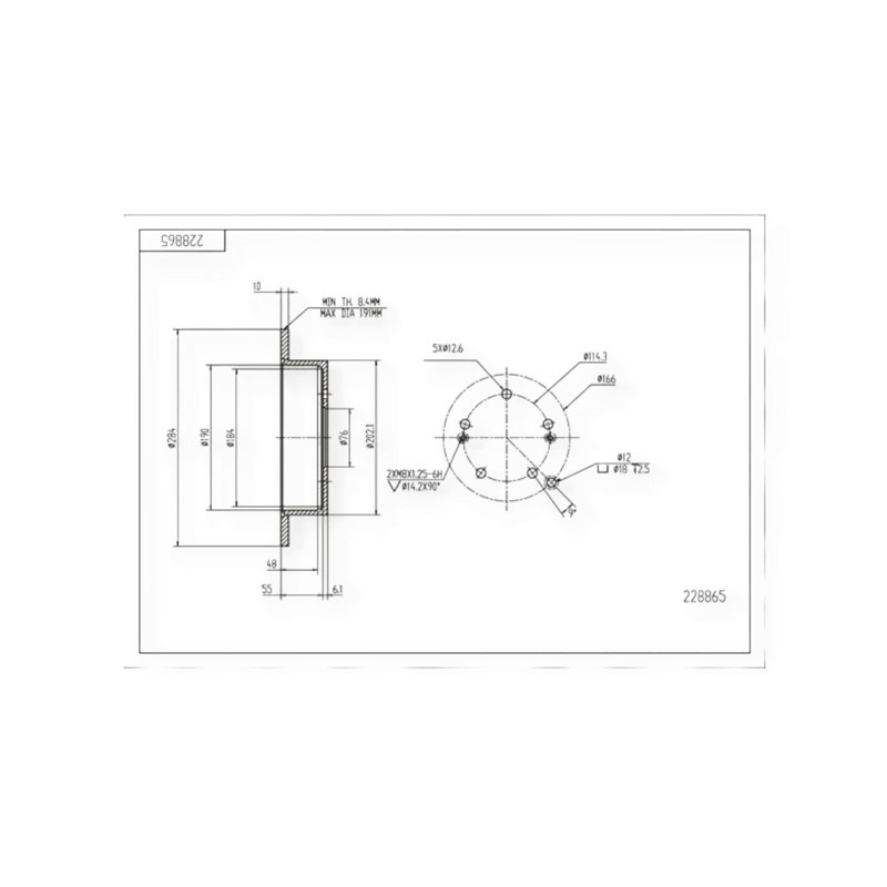 Диск Hyundai Santa FE (2000-2006), Tucson, Kia Sportage (2004-) задний (284x10) тормозной Мукачево - изображение 1