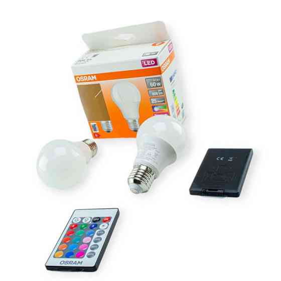 Лампа світлодіодна 220V E27 9W A60 RGB пульт Мукачево