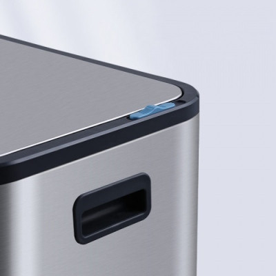 Контейнер для сміття JAH Soft Close З педаллю З внутрішнім відром Срібний металік 30 л (20264) Вінниця - фото 6