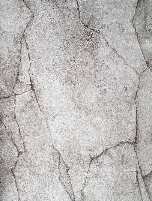 Шпалери метрові вінілові на флізелін Erismann Nature soul під камінь сірі з чорним Київ - фото 1