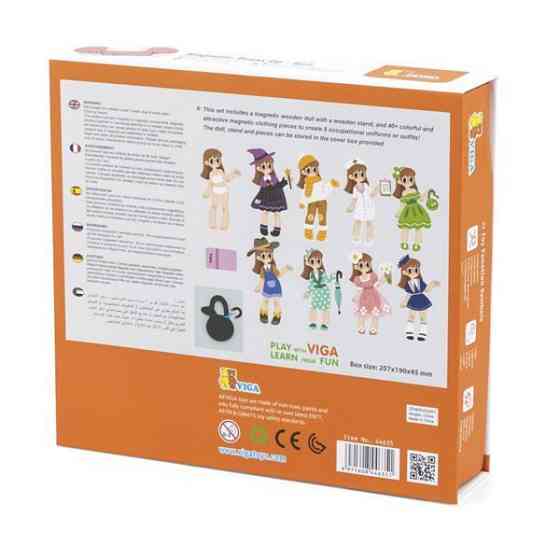 Магнітна гра Viga Toys Вдягни дівчинку (44635) Харьков