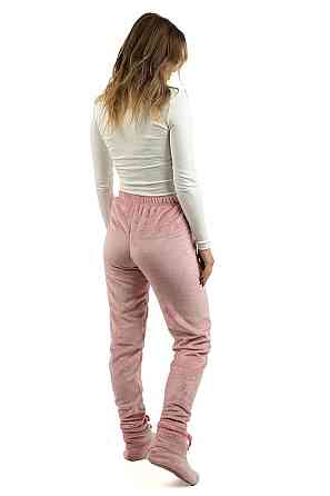 Штаны женские домашние теплые, велсофт (голубой, розовый, серый) топ Киев