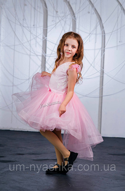 Дитяча сукня видовжене ззаду рожева 116-128 Кривий Ріг - фото 10