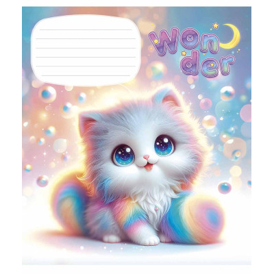 Тетрадь Школярик Wonderful 12 листов клетка (012-3414K) Винница - изображение 5