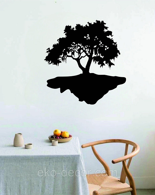 Декоративне настінне Панно «Дерево», Декор на стіну 70*67 см, Чорний Київ - фото 7