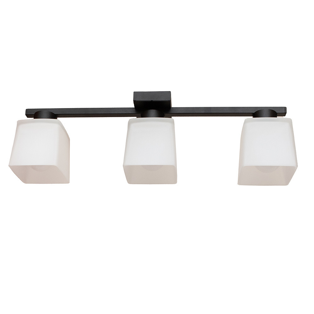 Люстра потолочная на три плафона MSK Electric Sakura под лампы Е27 черная NL 16510-3 BK Одесса - изображение 2