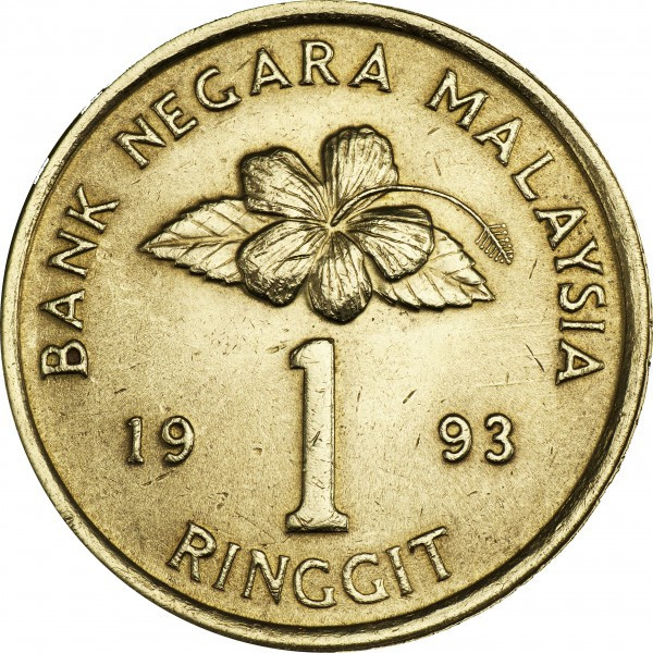 Малайзія 1 ринггіт, 1993-1996 (БГ) Полтава - фото 1