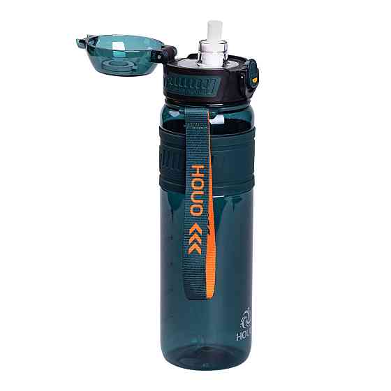 Пляшка для води Houo спортивна 1 літр з фліп кришкою темно-зелена HP-14-33GR Коломия