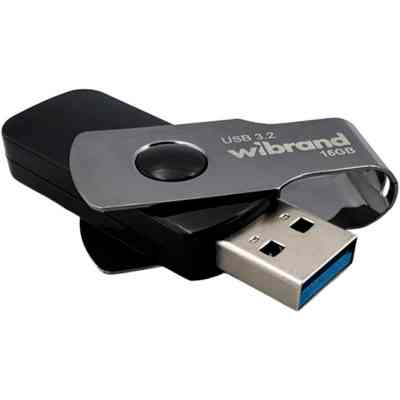USB флеш накопитель Wibrand 16GB Lizard Black USB 3.2 (WI3.2/LI16P9B) Винница