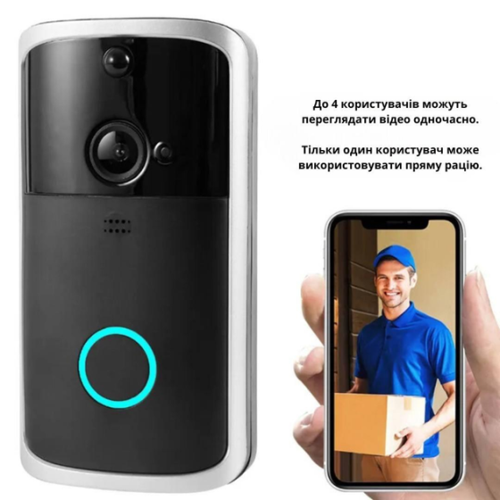 Уцінка Бездротовий відеодзвінок Bodasan WiFi (IF-31) з камерою та акумуляторами (Вітринний зразок) Київ
