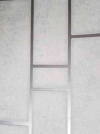 Обои виниловые на флизелине Marburg 31750 Imagine лофт штукатурка под бетон серые полосы фигуры серебром Киев