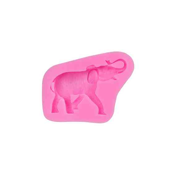 Силиконовая форма Слон 78 на 62 мм розовый Киев