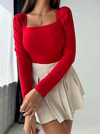 Женская базовая кофта с квадратным вырезом креп-дайвинг Одесса