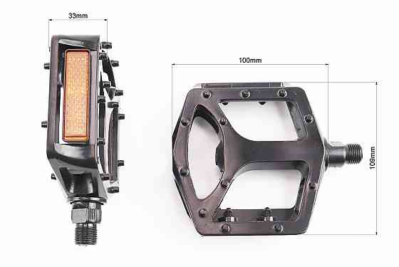 Педалі BMX 9/16" (113x108x26mm) алюмінієві, чорні NWL-316 Київ