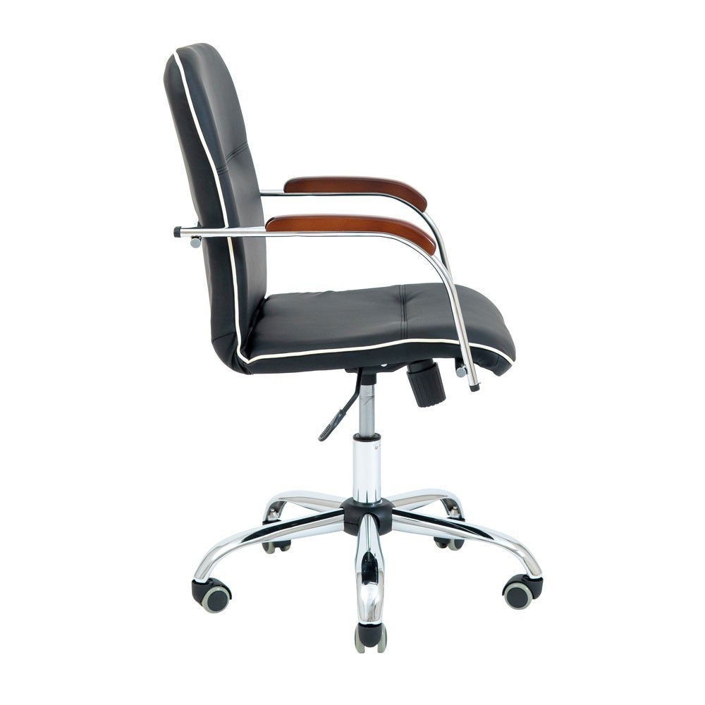 Офісне крісло керівника Samba Roll М1 Tilt Хром Чорний Київ - фото 3