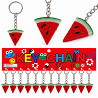 Брелоки для ключів Кавун 12 шт.