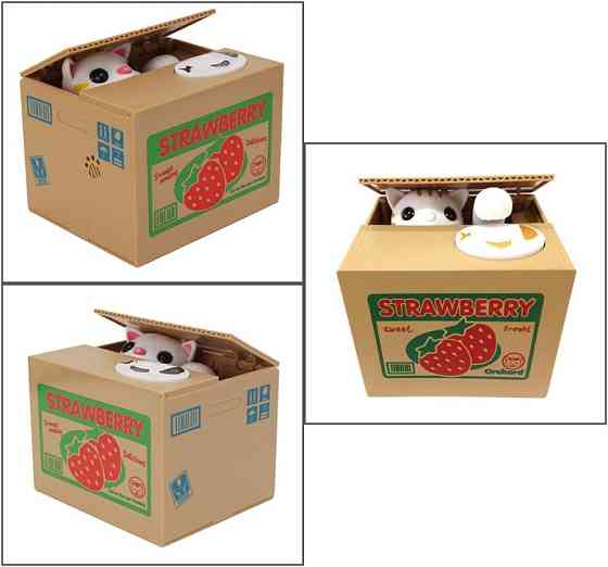 Іграшкова скарбничка 6+ HmiL-U Automatic Cat Stealing Coins Луцьк