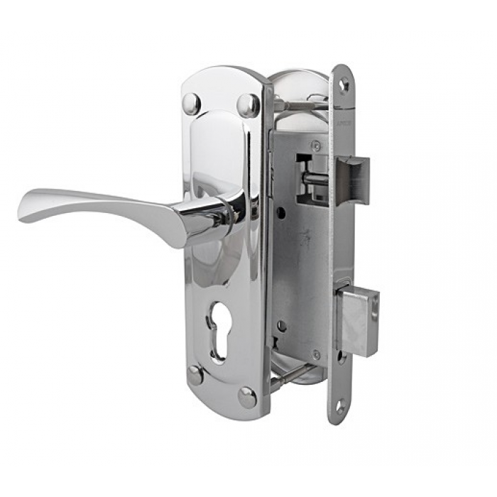 Замок врізний USK 1423-CR(AL) з ручками Харків - фото 2