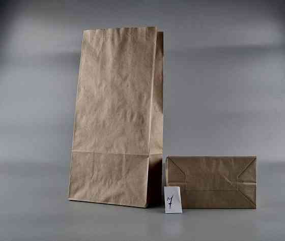 Пакет паперовий 41*19*11,5 см двошаровий коричневий з дном уп. 25 шт. Харків