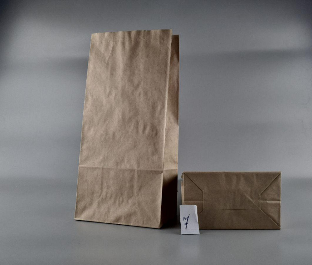Пакет паперовий 41*19*11,5 см двошаровий коричневий з дном уп. 25 шт. Харків - фото 2