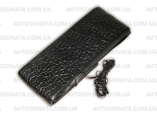 Оплетка на кермо чорна перфорована зі шнурком 999-XXL Вінниця - фото 2