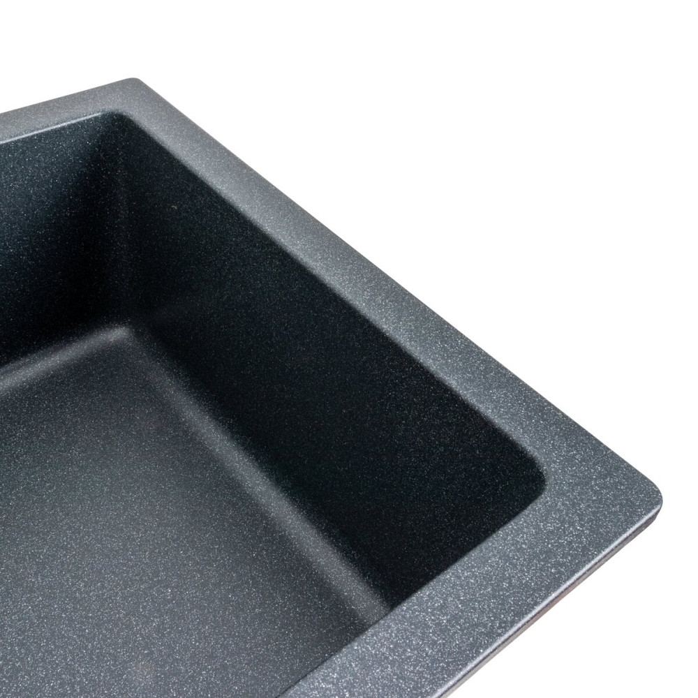 Гранітна мийка для кухні VALESO PARUANA 7945 матова Антрацит Коломыя - изображение 4