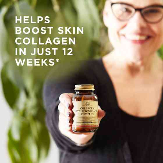 Колаген та Гіалуронова кислота (Collagen Hyaluronic Acid Complex), Solgar, 30 таблеток Київ