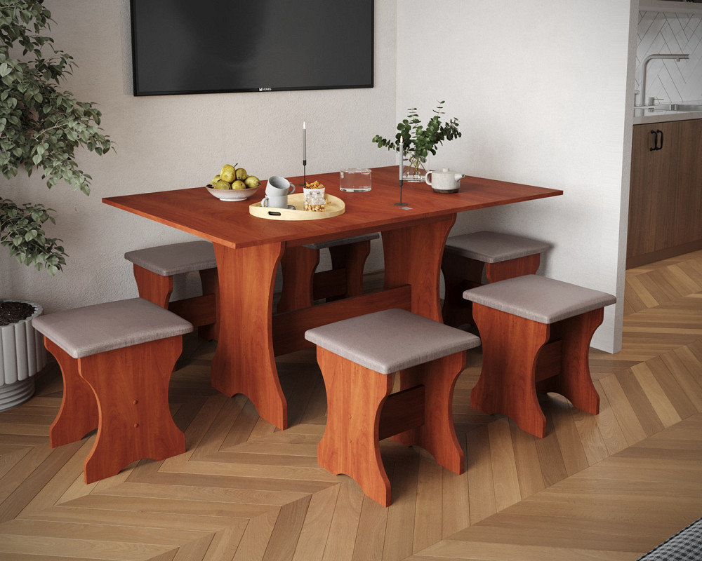 Две табуретки (комплект 2 шт) 35х35х44 см / МС - Яблоня Львов - изображение 3