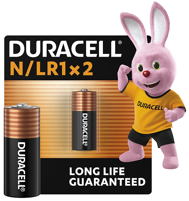 Специальная щелочная батарейка Duracell N 1,5V, (E90 / LR1), 2 шт в упаковке (6409651) Киев - изображение 1