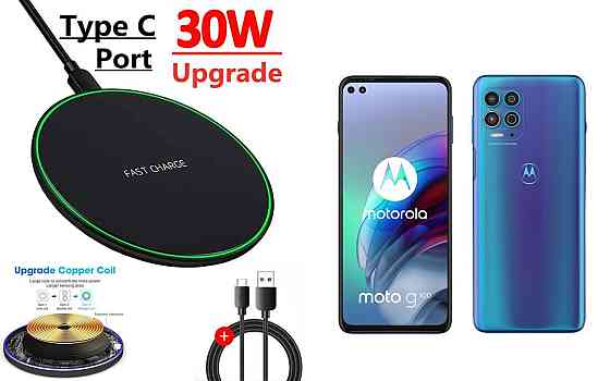 Бездротовий зарядний пристрій Copper до 30W для LG V30 V300L, LG V30+, USB-C, LED Київ