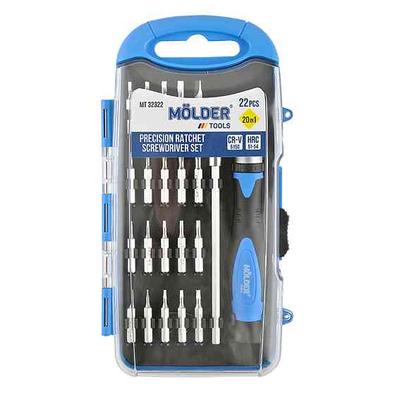 Викрутка Molder реверсивна з комплектом насадок для точних робіт 20в1 Киев